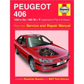 Reparationsbog Haynes - Peugeot 406 Benzin & Diesel (96 - Mar 99)
