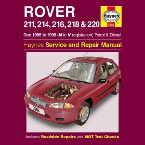 Reparationsbog Haynes - Rover 211, 214, 216, 218 & 220 Benzin & Diesel (Dec 95 - 99)