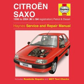 Reparationsbog Haynes - Citroen Saxo Benzin Og Diesel (96 - 98)