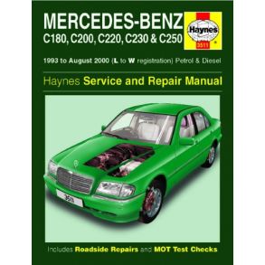 Reparationsbog Haynes - Mercedes-Benz C-Class Benzin & Diesel (93 - Aug 00)