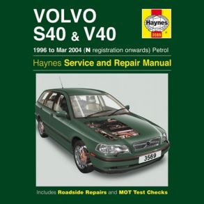Reparationsbog Haynes - Volvo S40 & V40 Benzin (96 - Mar 04)