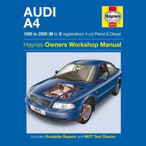 Reparationsbog Haynes - Audi A4 Benzin & Diesel (95 - 00)