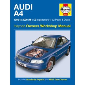 Reparationsbog Haynes - Audi A4 Benzin & Diesel (95 - 00)