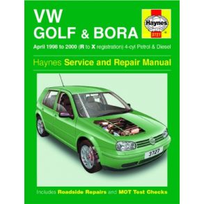 Reparationsbog Haynes - Volkswagen Golf & Bora Benzin & Diesel (April 98 - 00)