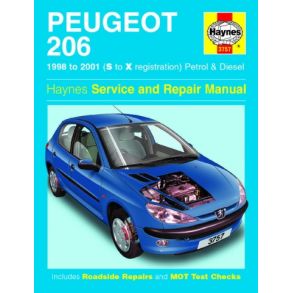 Reparationsbog Haynes - Peugeot 206 Benzin & Diesel (98 - 01)