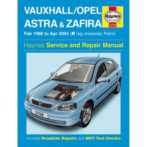 Reparationsbog Haynes - Opel Astra & Zafira Benzin (Feb 98 - Apr 04)