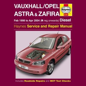 Reparationsbog Haynes - Opel Astra & Zafira Diesel (Feb 98 - Apr 00)