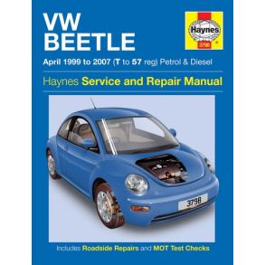 Reparationsbog Haynes - Volkswagen Beetle Benzin & Diesel (Apr 99 - 07)