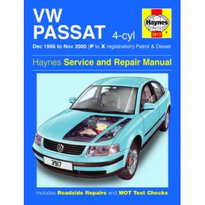 Reparationsbog Haynes - Volkswagen Passat 4-cyl Benzin & Diesel (Dec 96 - Nov 00)