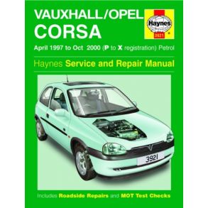 Reparationsbog Haynes - Opel Corsa Benzin (Apr 97 - Oct 00)