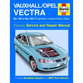 Reparationsbog Haynes - Opel Vectra Benzin & Diesel (Mar 99 - 02)