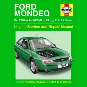 Reparationsbog Haynes - Ford Mondeo Benzin & Diesel (Oct 00 - Jul 03)