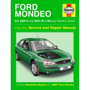 Reparationsbog Haynes - Ford Mondeo Benzin & Diesel (Oct 00 - Jul 03)