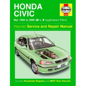 Reparationsbog Haynes - Honda Civic Benzin (Mar 95 - 00)
