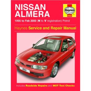 Reparationsbog Haynes - Nissan Almera Benzin (95 - Feb 00)