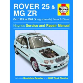 Reparationsbog Haynes - Rover 25 & MG ZR Benzin & Diesel (Oct 99 - 06)
