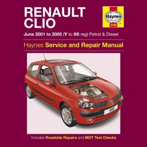 Reparationsbog Haynes - Renault Clio Benzin & Diesel (June 01 - 05)