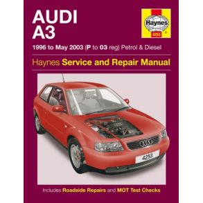 Reparationsbog Haynes - Audi A3 (96 - Maj 03) Benzin & Diesel