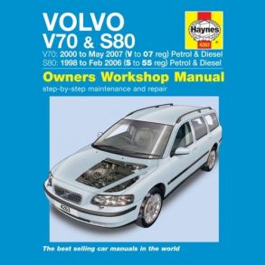 Reparationsbog Haynes - Volvo V70 & S80 Benzin & Diesel (98 - 07)