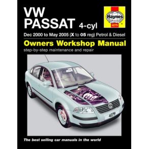 Reparationsbog Haynes - Volkswagen Passat Benzin & Diesel Dec '00 > May '05