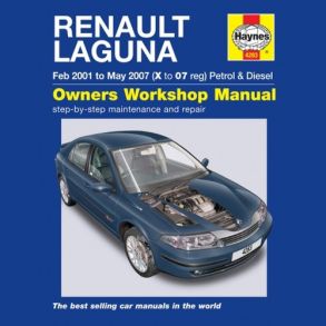 Reparationsbog Haynes - Renault Laguna Benzin & Diesel (Feb 01 - May 07)