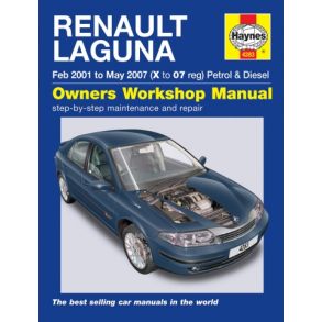 Reparationsbog Haynes - Renault Laguna Benzin & Diesel (Feb 01 - May 07)