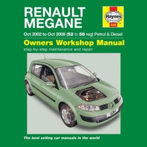 Reparationsbog Haynes - Renault Megane Benzin & Diesel (Oct 02 - Oct 08)