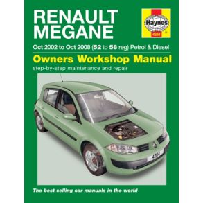 Reparationsbog Haynes - Renault Megane Benzin & Diesel (Oct 02 - Oct 08)