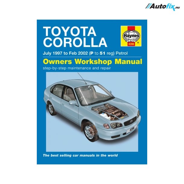 Reparationsbog Haynes - Toyota Corolla Benzin (June 97 - 01)