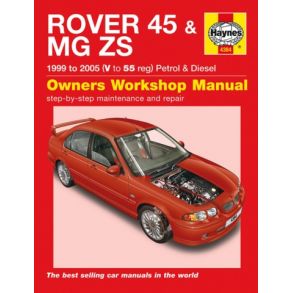 Reparationsbog Haynes - Rover 45 & MG ZS (1999 to 2005) Benzin & Diesel