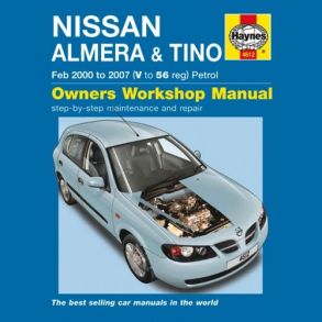 Reparationsbog Haynes - Nissan Almera & Tino Benzin (Feb 00 - 07)