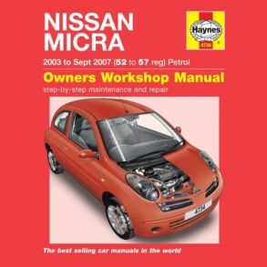 Reparationsbog Haynes - Nissan Micra Benzin (03 - Sept 07)