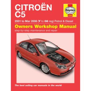 Reparationsbog Haynes - Citroen C5 Benzin & Diesel (01 - Mar 08)
