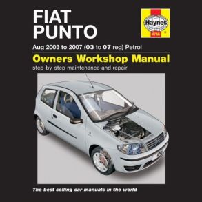 Reparationsbog Haynes - Fiat Punto Benzin Aug 2003 to 2007