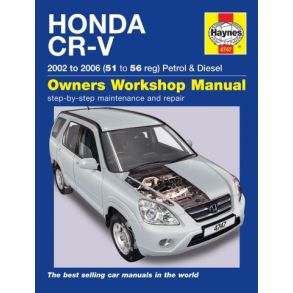 Reparationsbog Haynes - Honda CR-V Benzin & Diesel (02 - 06)