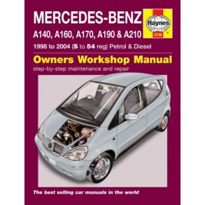 Reparationsbog Haynes - Mercedes-Benz A-Class Benzin & Diesel (98 - 04)