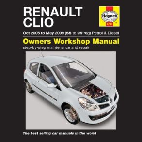 Reparationsbog Haynes - Renault Clio Benzin & Diesel (Oct 05 - May 09)