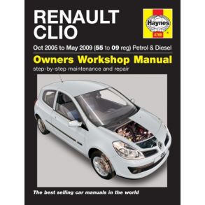 Reparationsbog Haynes - Renault Clio Benzin & Diesel (Oct 05 - May 09)