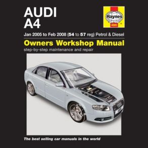 Reparationsbog Haynes - Audi A4 Benzin & Diesel (Jan 05 to Feb 08)