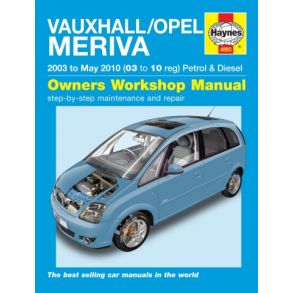 Reparationsbog Haynes - Opel Meriva Benzin & Diesel (03 - May 10)
