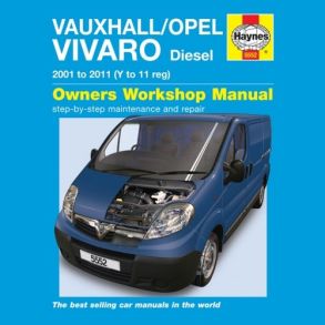 Reparationsbog Haynes - Opel Vivaro Diesel (01 - 11)