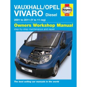 Reparationsbog Haynes - Opel Vivaro Diesel (01 - 11)