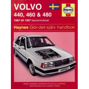 Reparationsbog Haynes - Volvo 440, 460 & 480 (87 - 97) (Svensk Udgave)