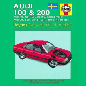 Reparationsbog Haynes - Audi 100 & 200 (82 - 90) (Svensk Udgave)