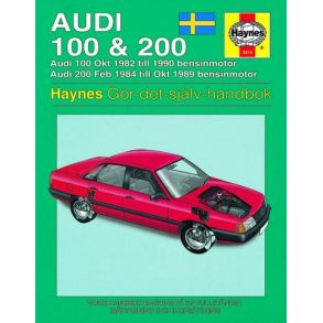 Reparationsbog Haynes - Audi 100 & 200 (82 - 90) (Svensk Udgave)