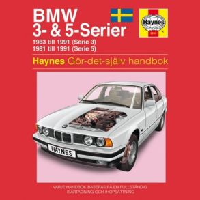 Reparationsbog Haynes - BMW 3- & 5-serier (81 - 91) (Svensk Udgave)