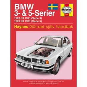 Reparationsbog Haynes - BMW 3- & 5-serier (81 - 91) (Svensk Udgave)