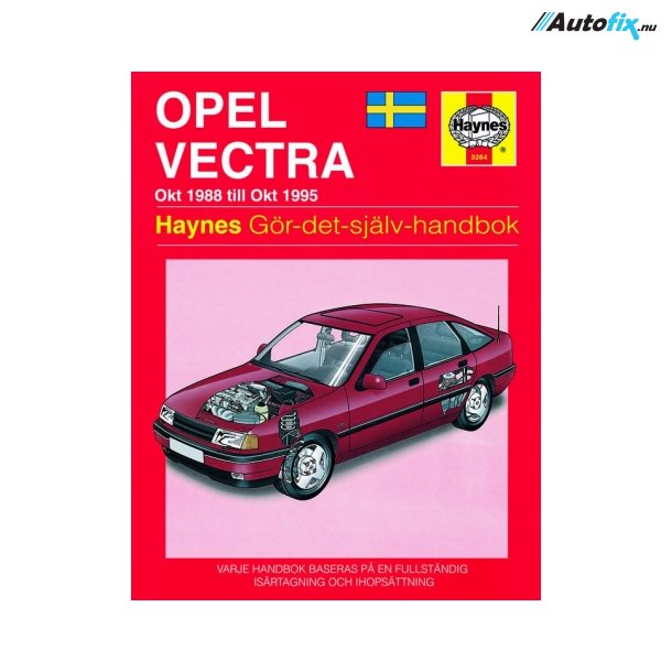 Reparationsbog Haynes - Opel Vectra (88 - 95) (Svensk Udgave)