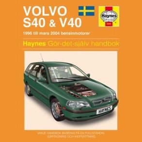 Reparationsbog Haynes - Volvo S40 & V40 (96 - 04) (Svensk Udgave)