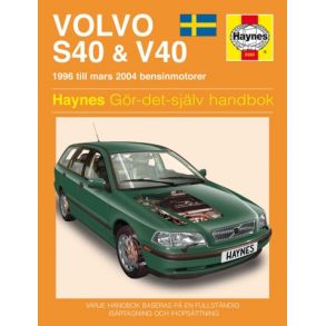 Reparationsbog Haynes - Volvo S40 & V40 (96 - 04) (Svensk Udgave)